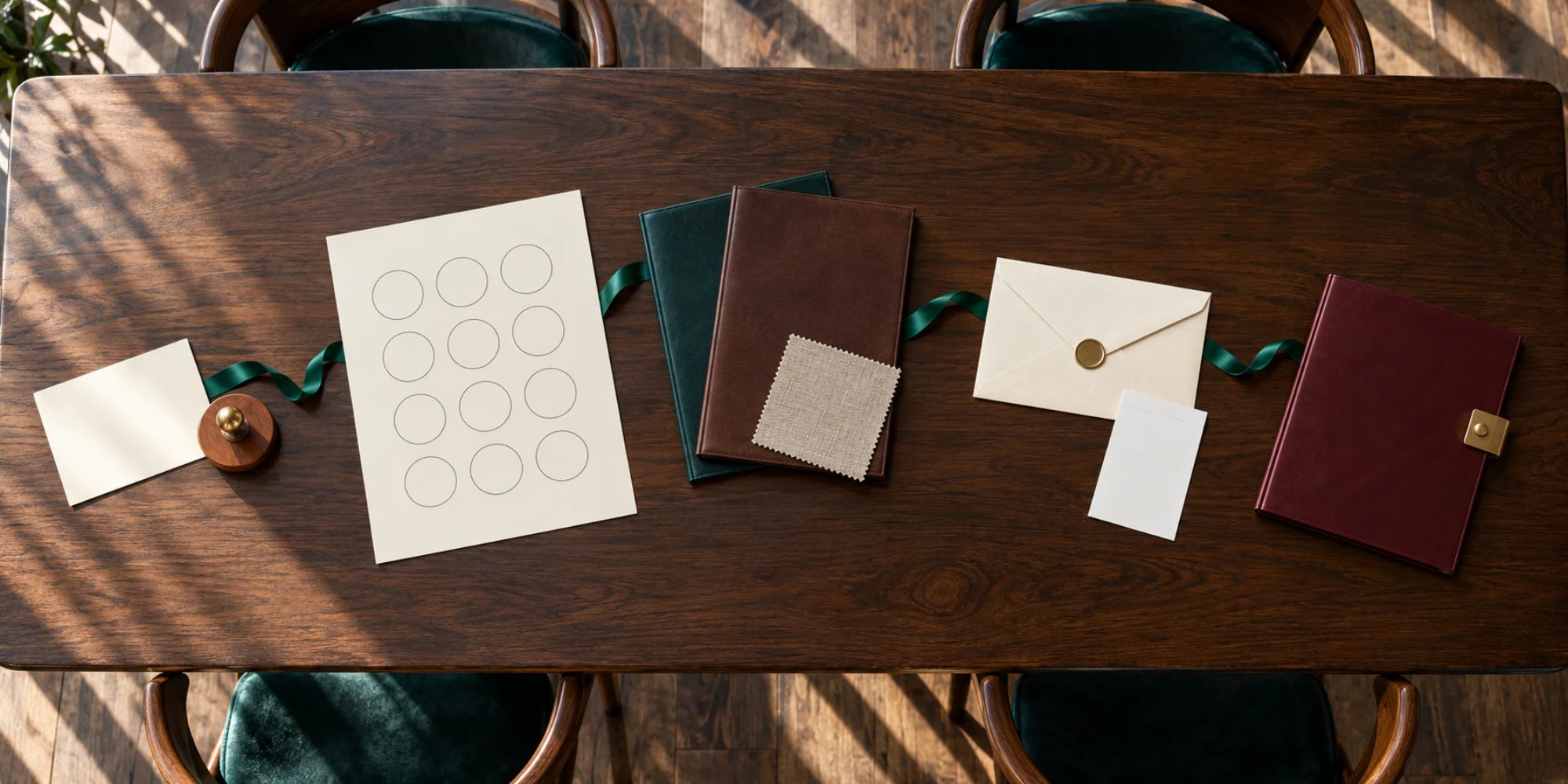 Five blank records represent enquiry, seating, menu, deposit and final event brief checkpoints