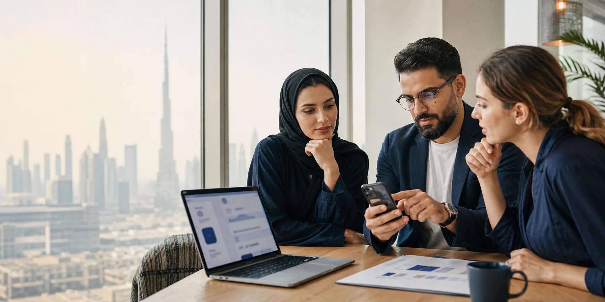 Dubai customer-operations team preparing privacy-first WhatsApp username workflows